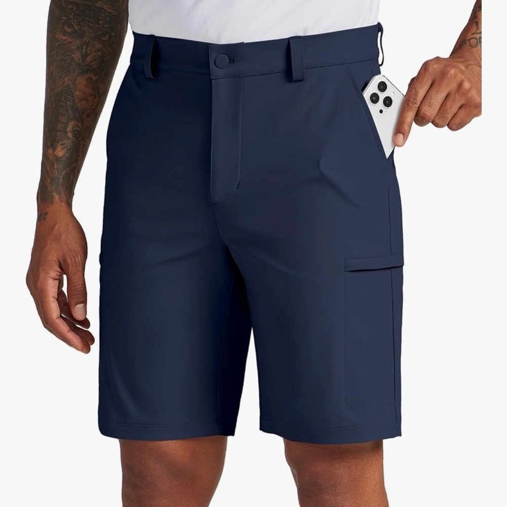 Willit Mens Golf Shorts Size 42  10" Inseam Stretch, Quick Dry, Zippered Pockets